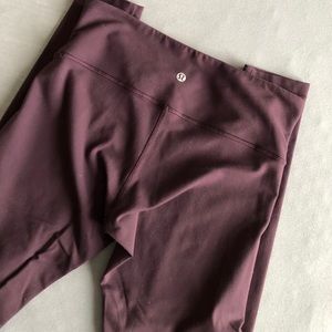 Bordeaux Lululemon wunder Under size 6